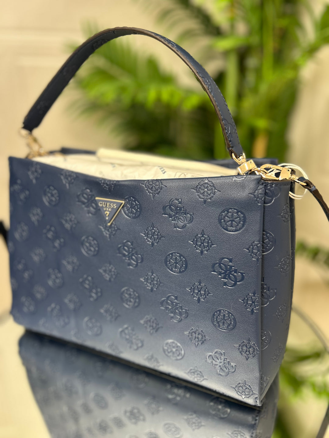 Guess Tisha Midnight Logo Shoulder Bag