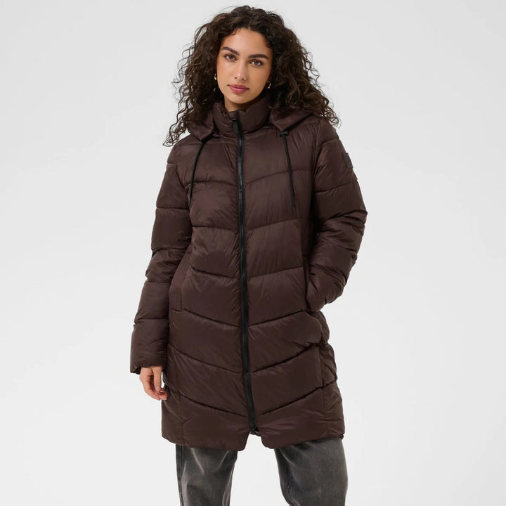 Kaffe KAsusanne Jacket | Coffee Bean