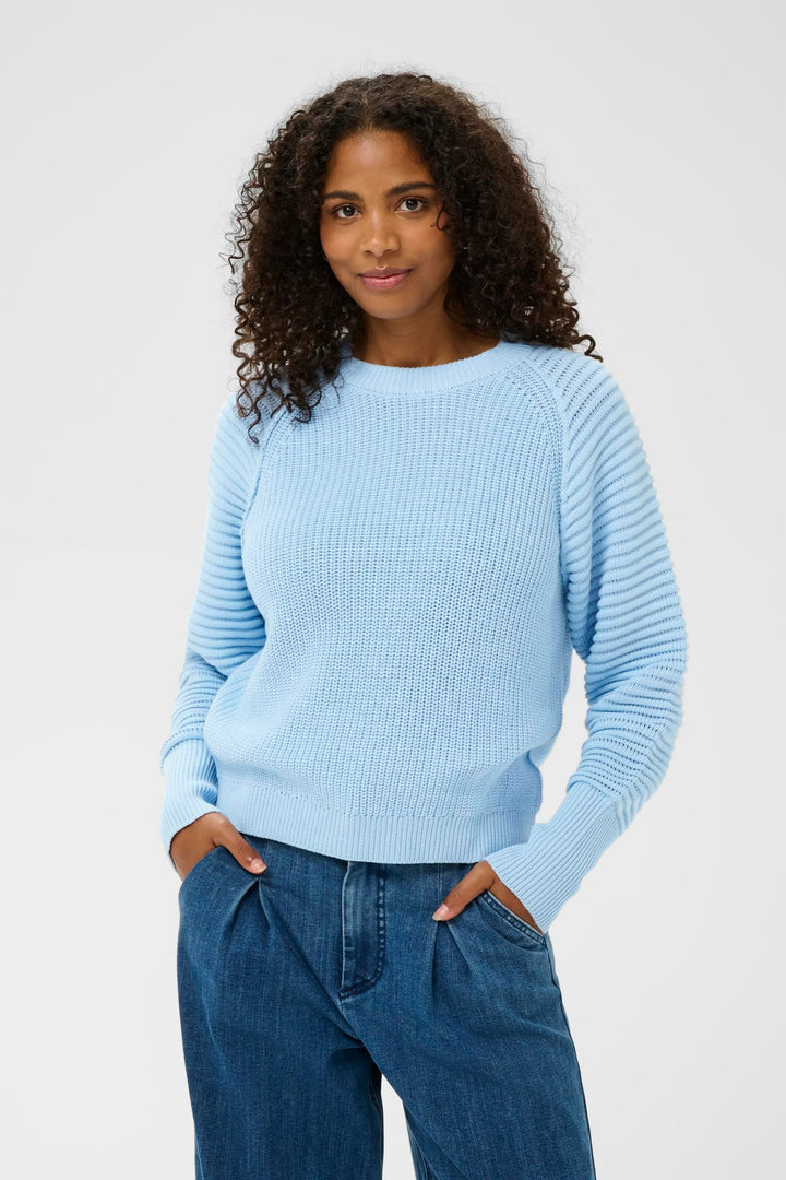 Kaffe KAmone Knit Pullover Powder Blue