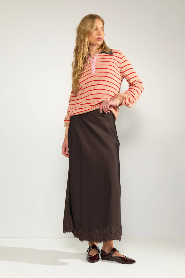 Numph Nunadine Skirt | Black Coffee