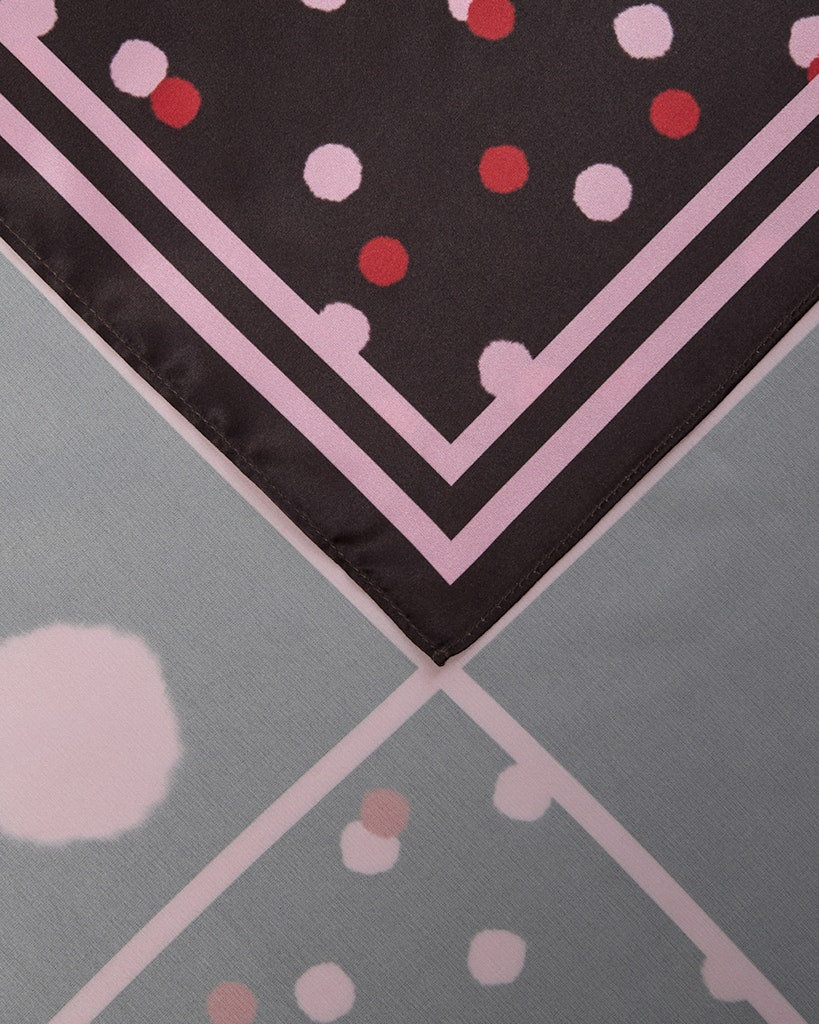 Numph Nuluis Satin Scarf | Black Coffee