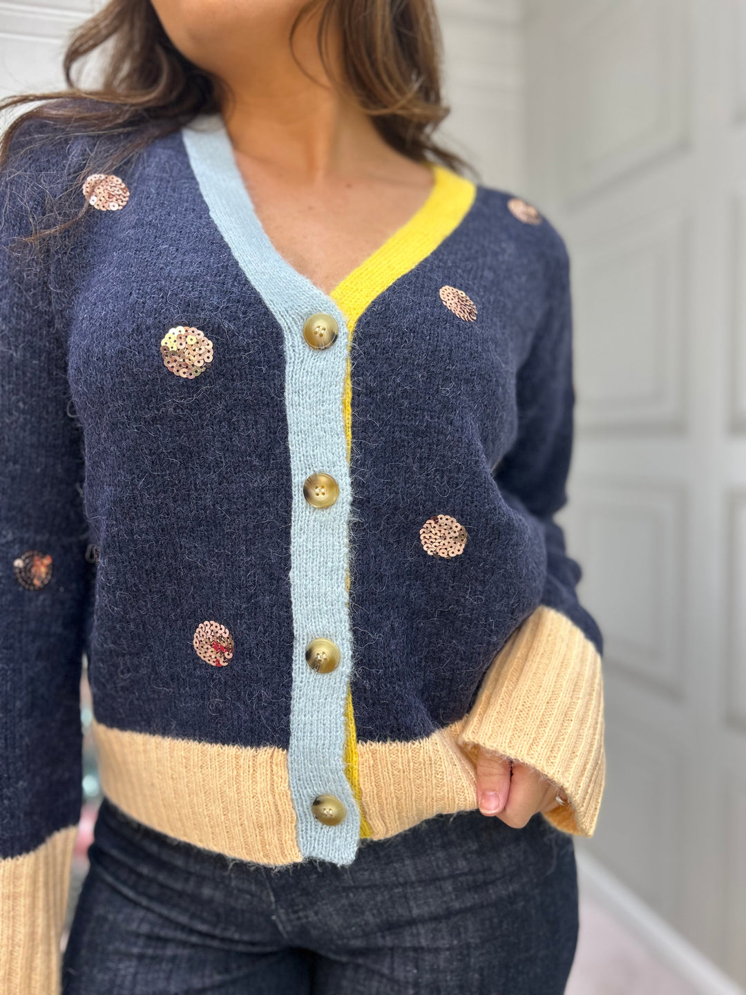 Numph Nuatmy Cardigan Dark Sapphire