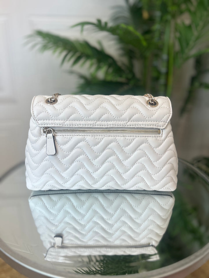Guess Melisandra Xflap Crossbody Bag Shell