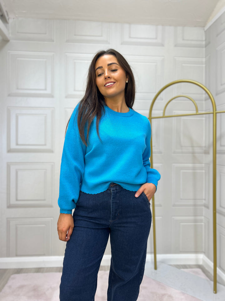 Numph Nubir Aquarius Solid Pullover