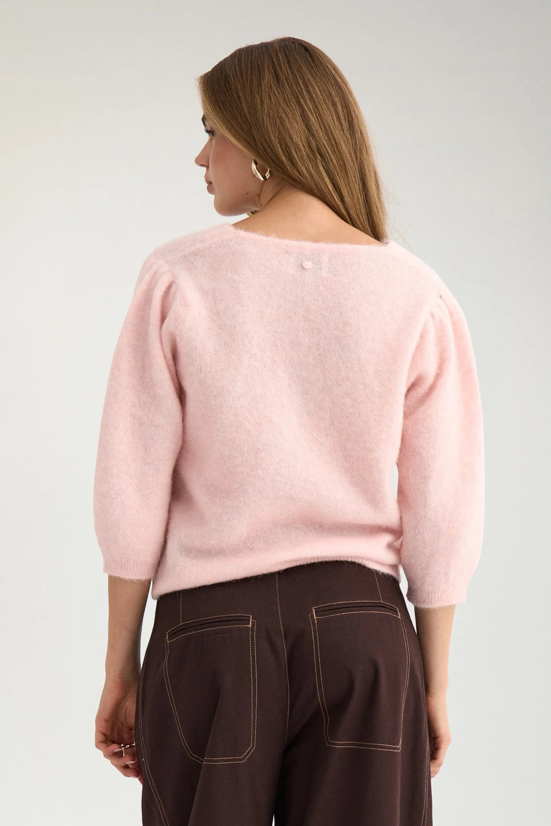 Numph Nusuri Brushed SS Cardigan | Peachskin