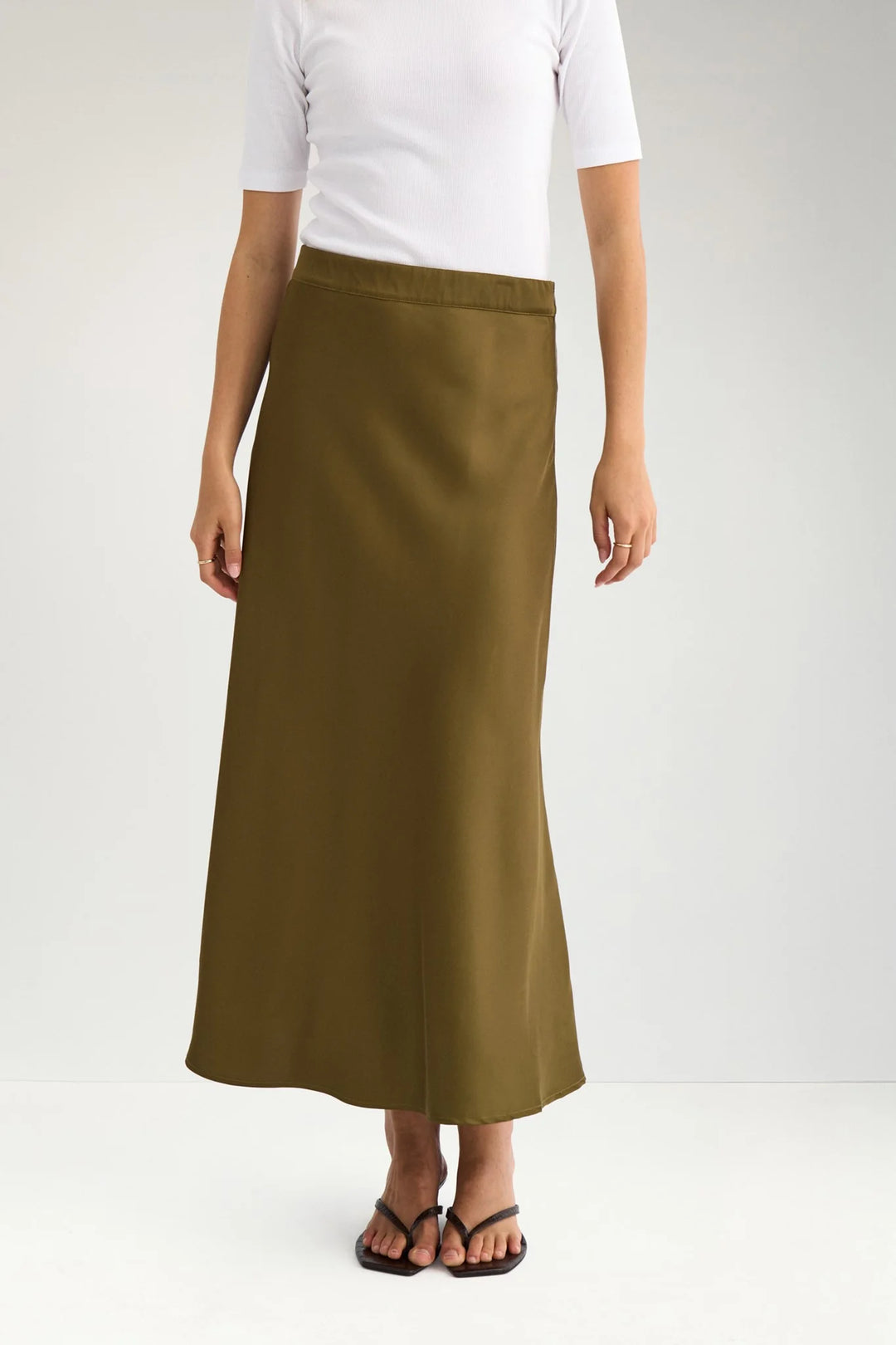 Numph Nuamelia Skirt | Fir Green