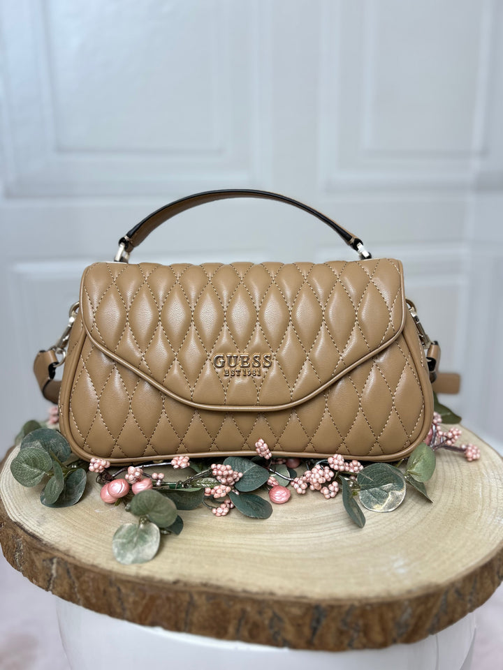 Guess Valla Beige Crossbody Bag