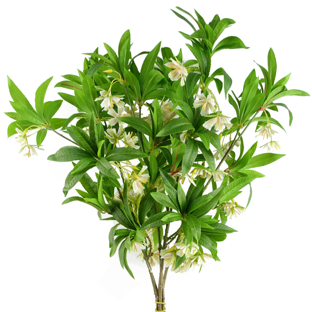 Pack 6x Artificial Foliage Hainan Elaeocarpus Stem 90cm