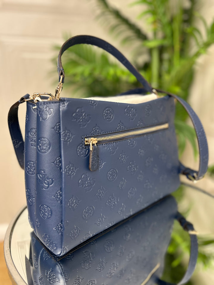 Guess Tisha Midnight Logo Shoulder Bag