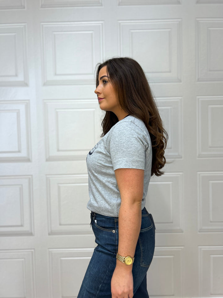 Guess Grey & Navy Logo T-Shirt