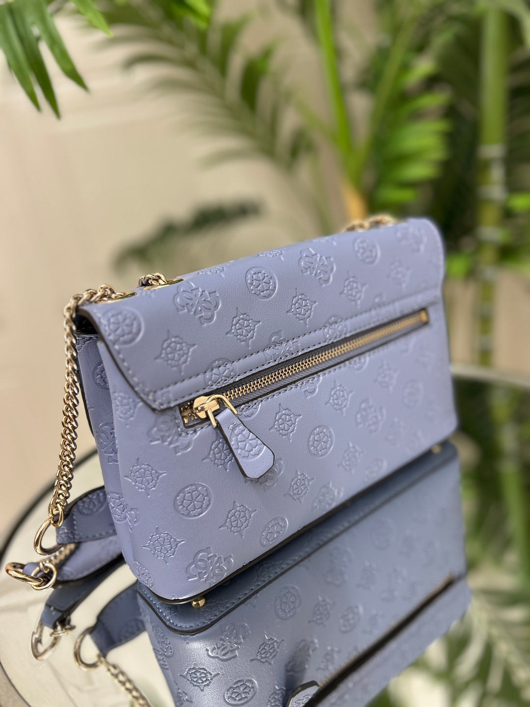 Guess Dita Grey Blue Crossbody Bag