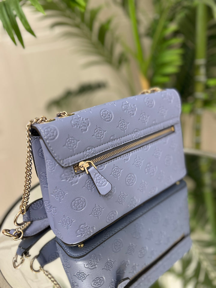 Guess Dita Grey Blue Crossbody Bag