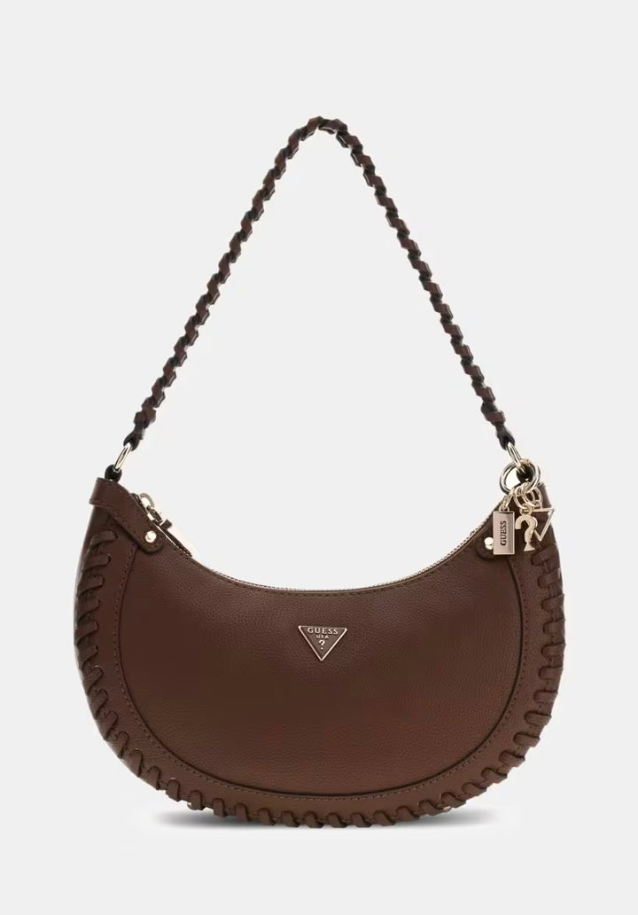 Guess Petra Hobo Satchel Chocolate Handbag