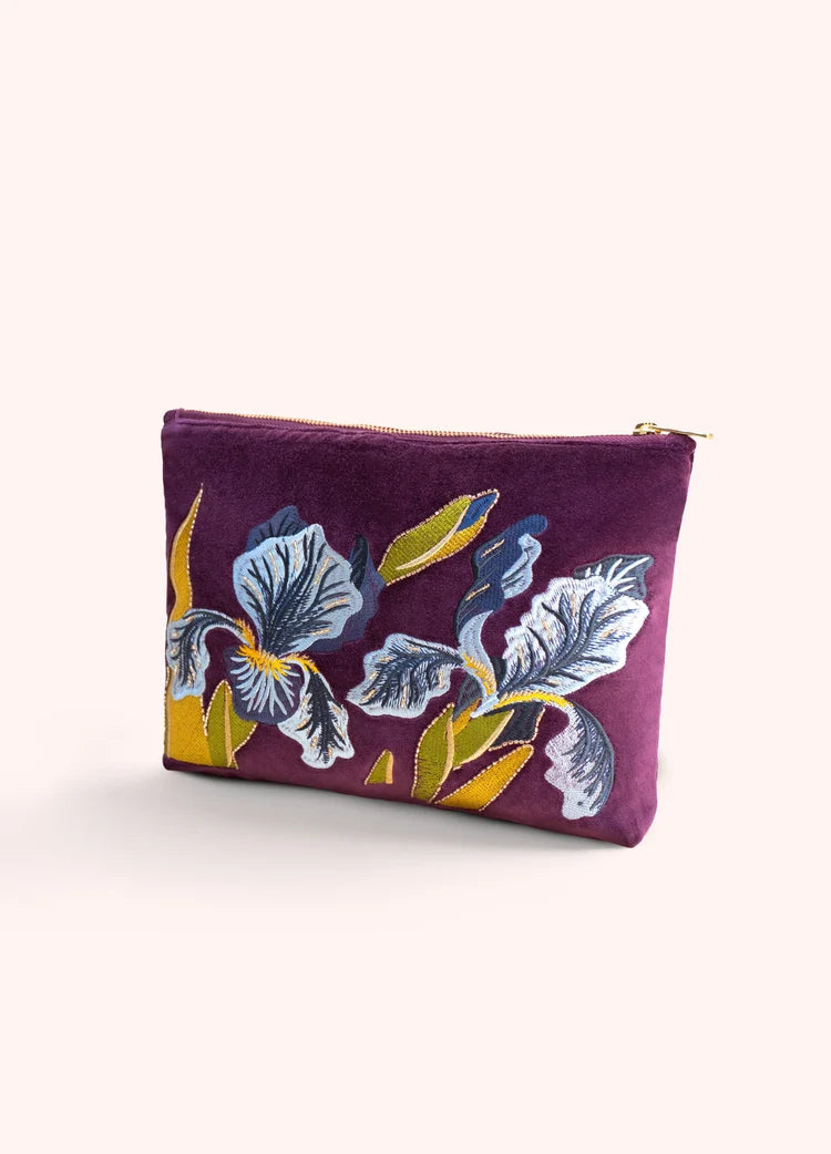 Powder Iris Zip Pouch