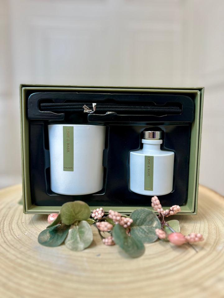 Haunis Lime & Basil Fragrance Set