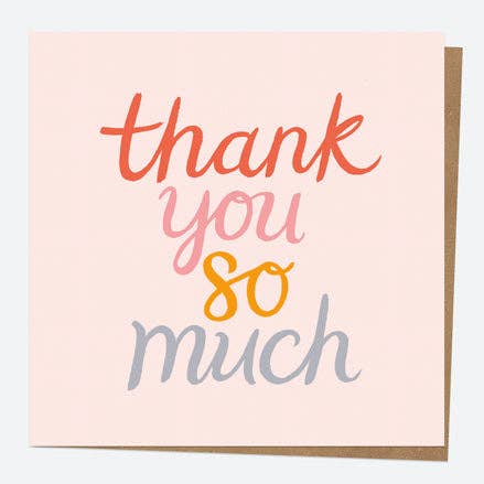 Rainbow Wishes - Lettering - Thank You