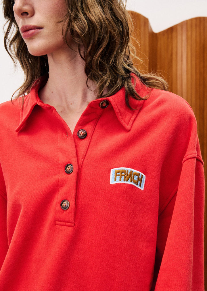 Frnch Paris Sweatshirt Tulipe Rouge