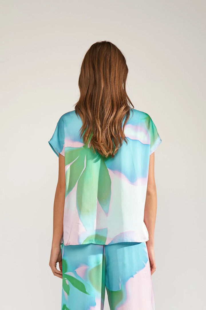 Numph Nusunlee Short Sleeve Orchid Bloom Shirt