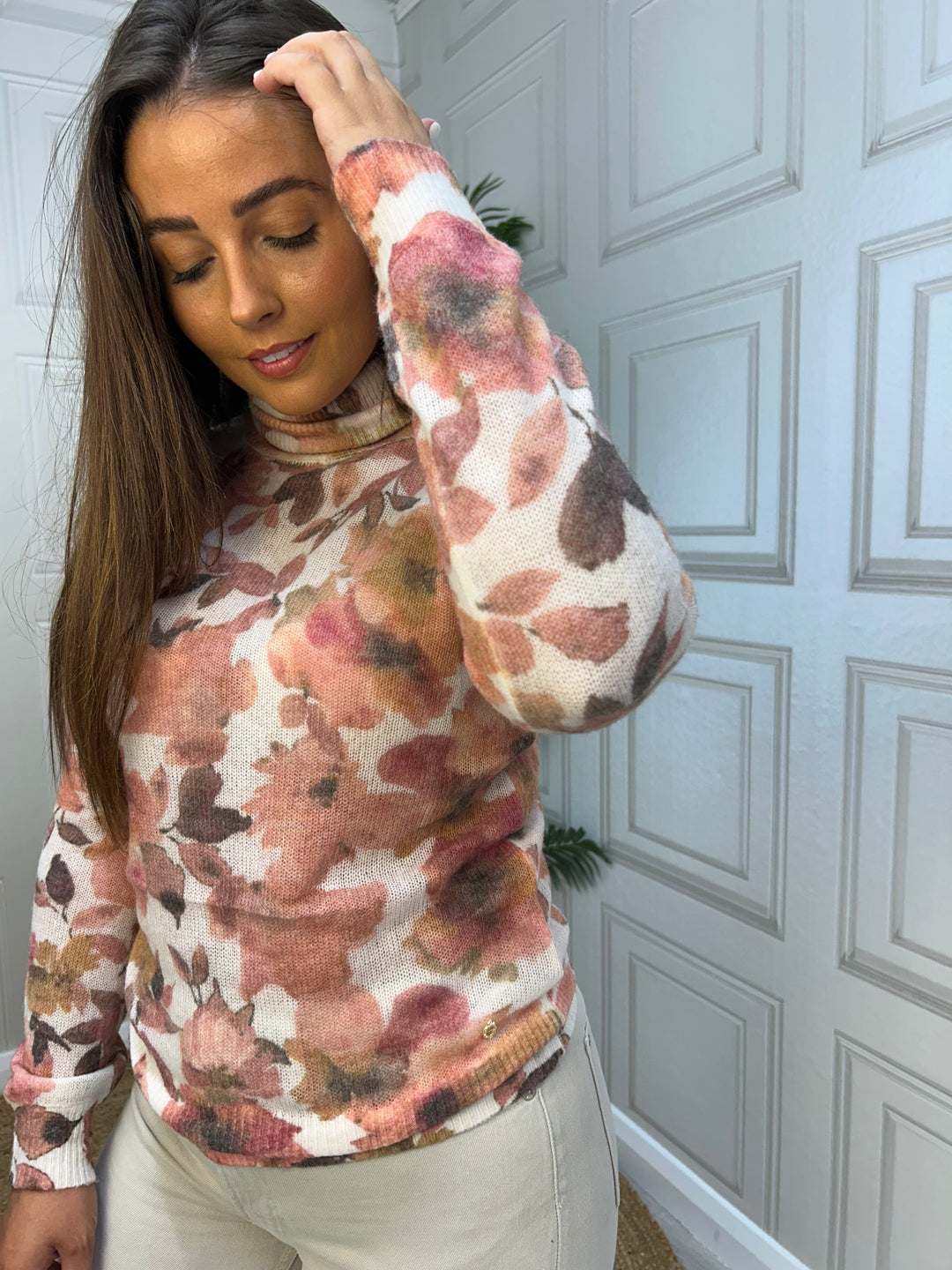 Guess Printed Izabella Knitted Sweater