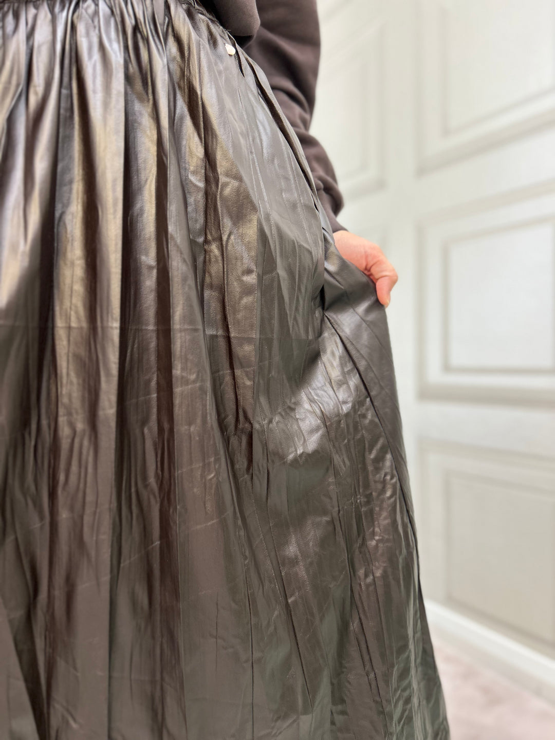 Numph Numia Black Coffee Skirt