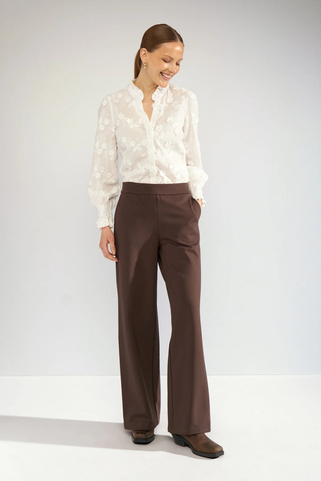Numph Nulenea Shirt | Bright White