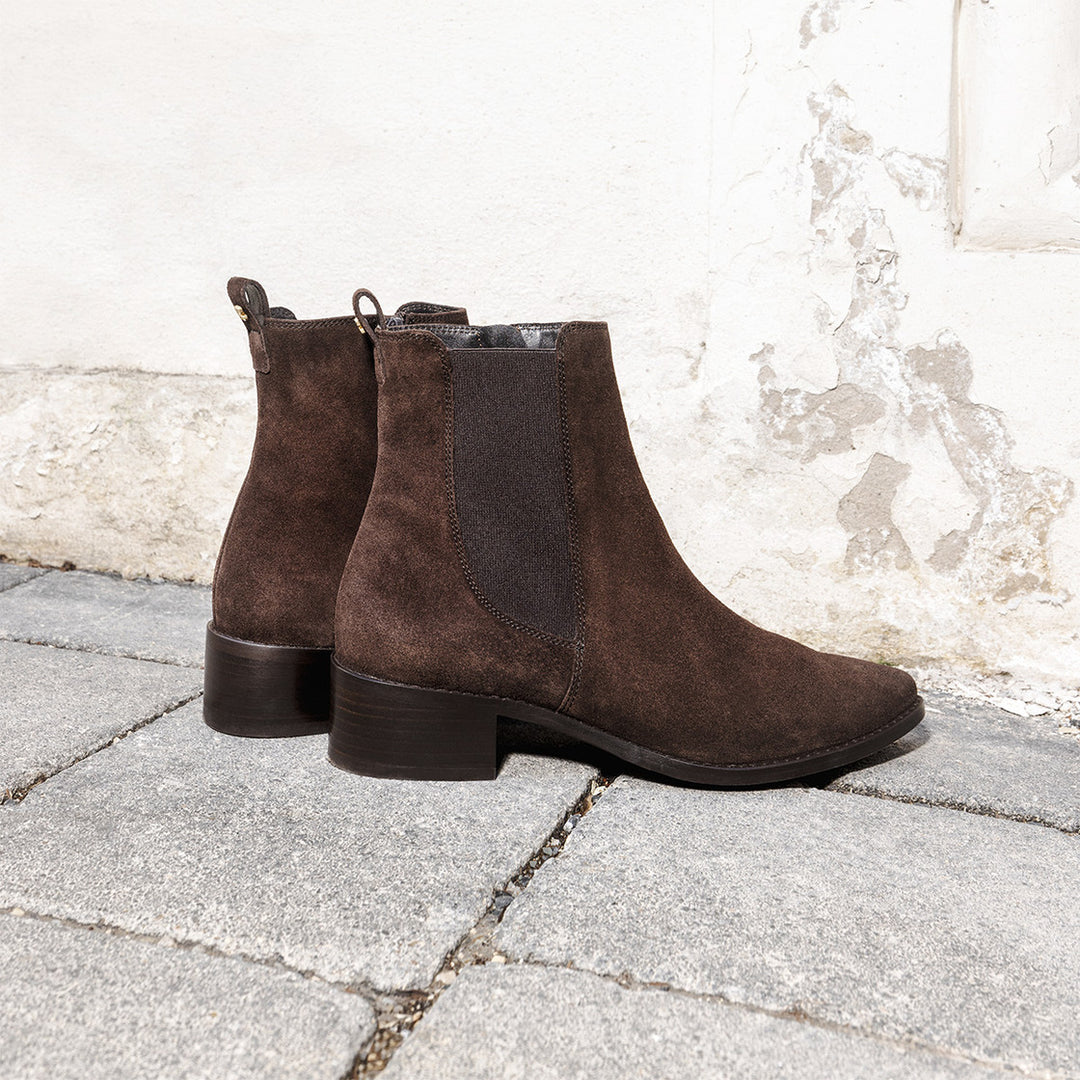 Paul Green Soft Suede Mocca Boots