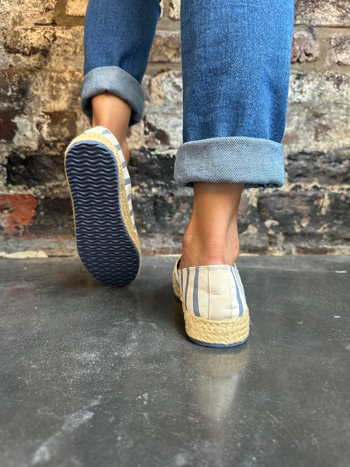 Gant Raffiaville Cotton Canvas White/Blue Espadille