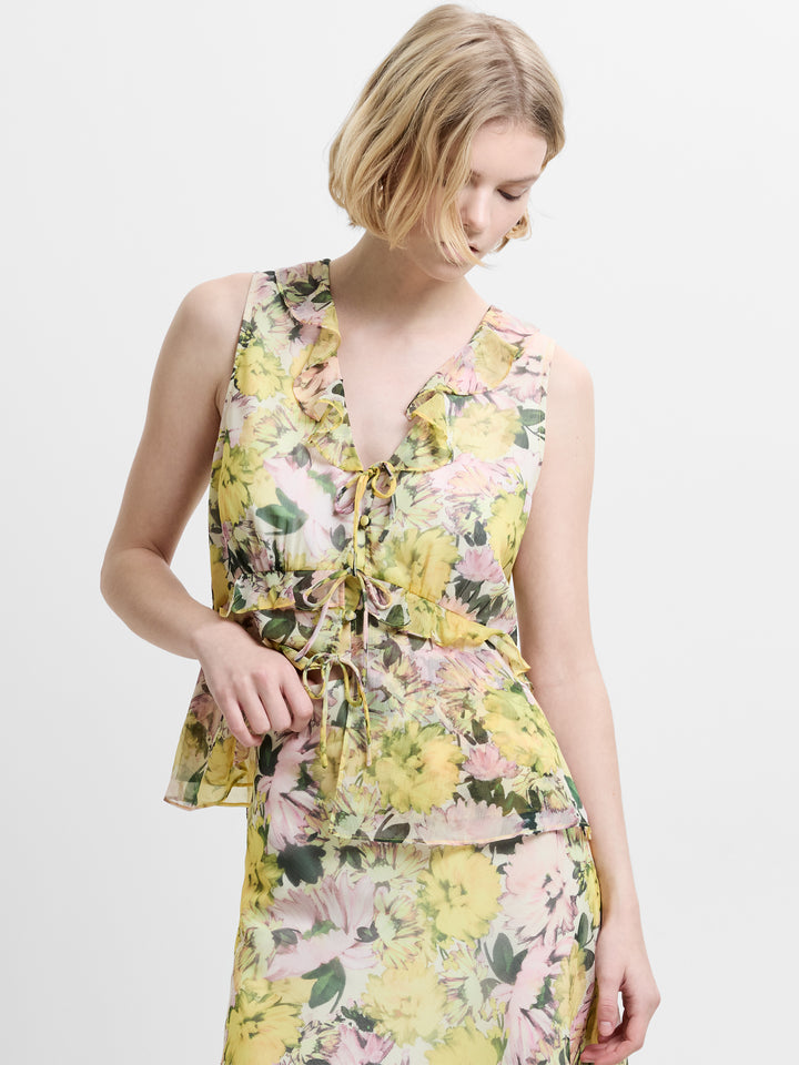 French Connection Carla Printed Sleeveless Top