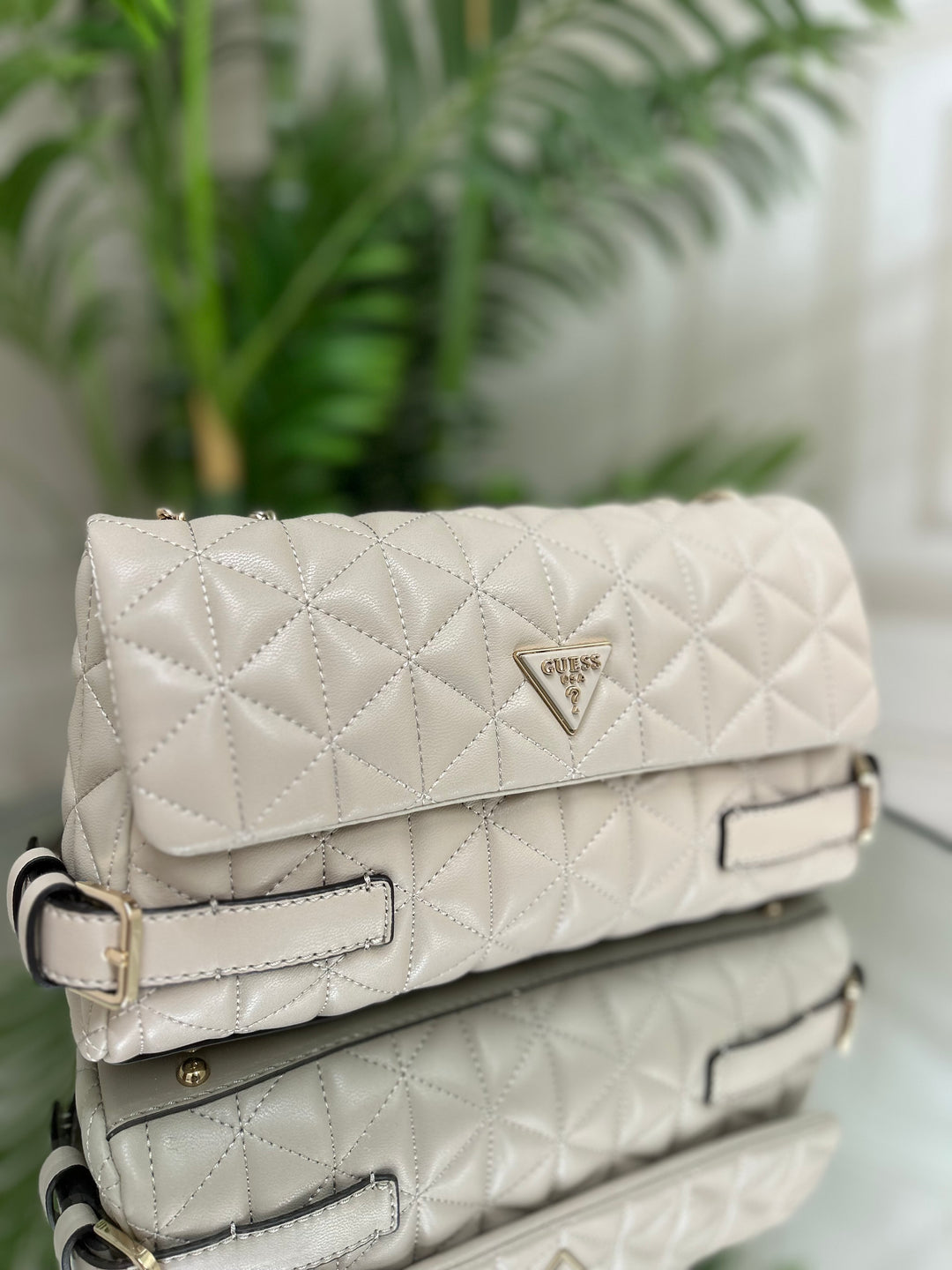 Guess Paisleigh Convertible Cross Body Bag Light Taupe