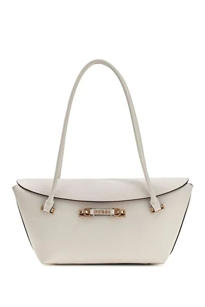 Guess Sophia Shoulder Satchel Handbag | Offwhite
