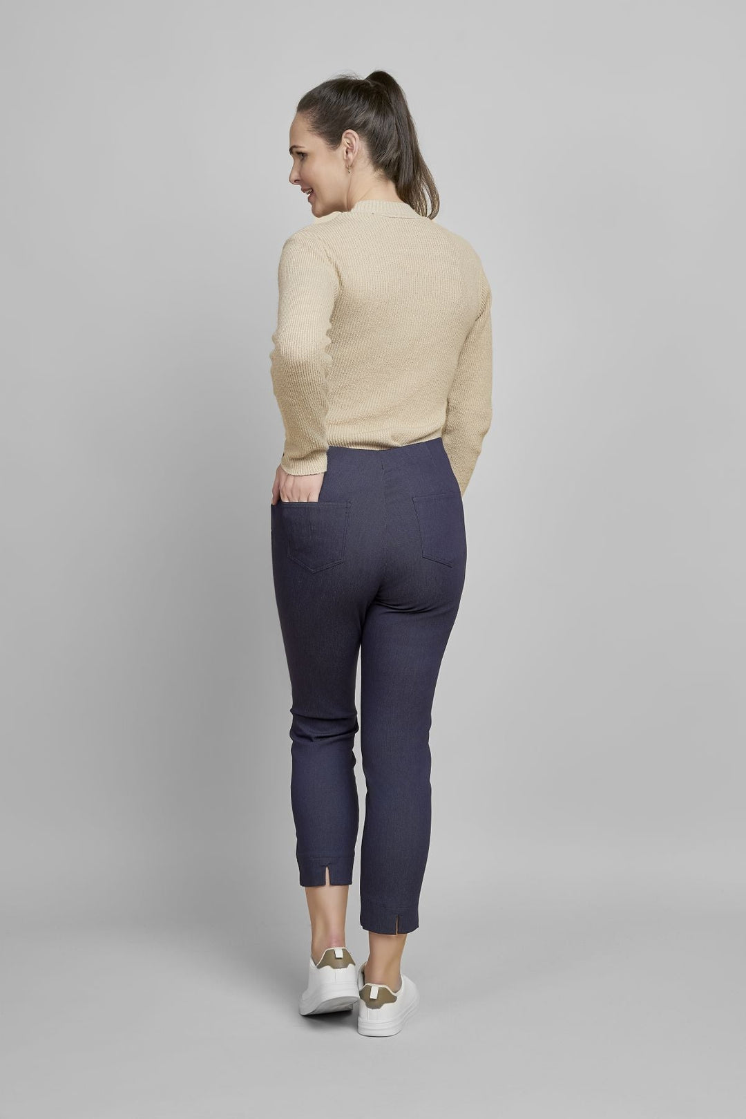 Pinns Slub Denim Bengaline Ankle Grazer | 302CT