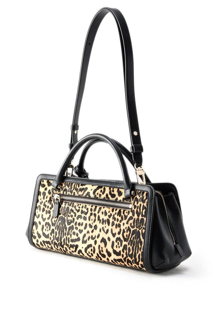 Guess Audrey Small Leopard Satchel Bag