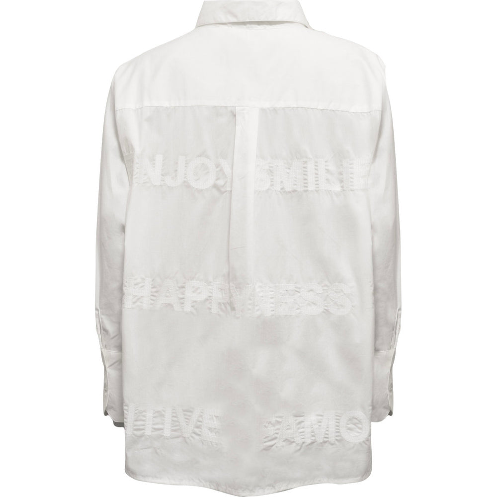 Costa Mani White Letter Shirt