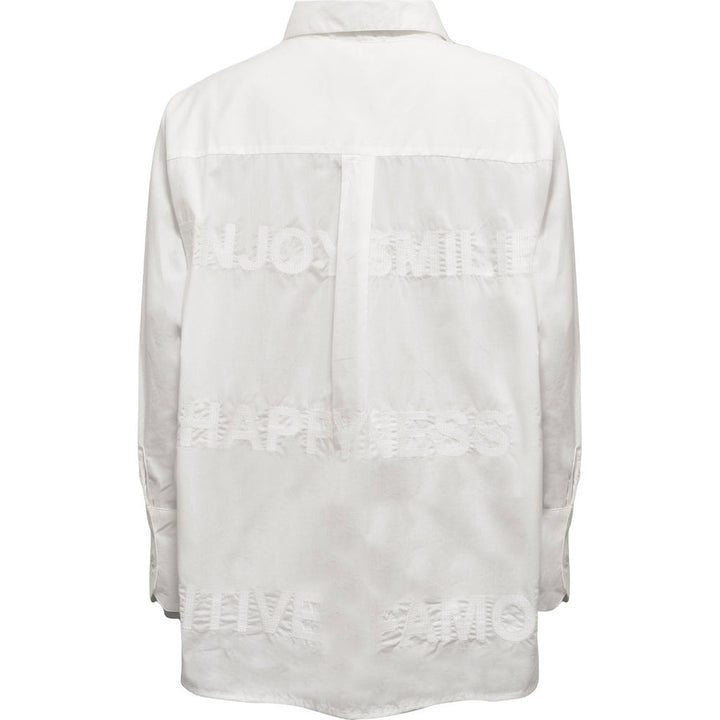 Costa Mani White Letter Shirt