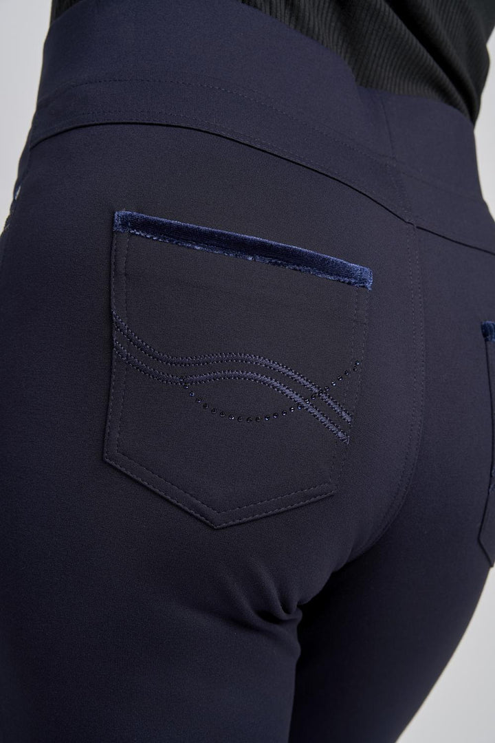 Pinns Navy Ponte Style Jeans | 405T