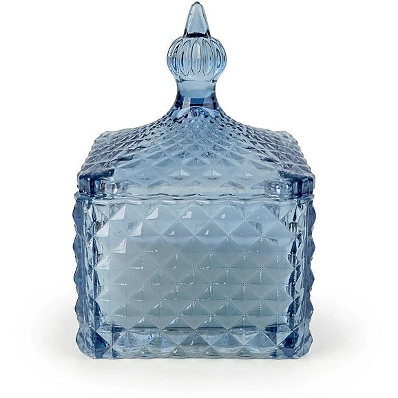 Candlelight Small Square Embossed Jar Candle | Tianshui Sea Salt