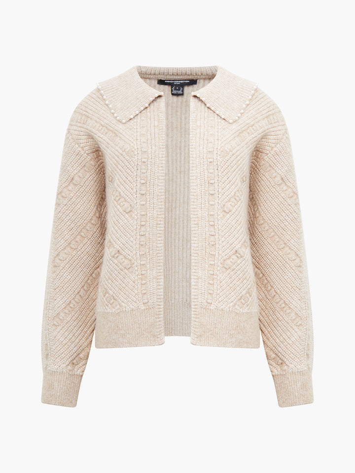 French Connection Kitty Pearl Cardigan Almond