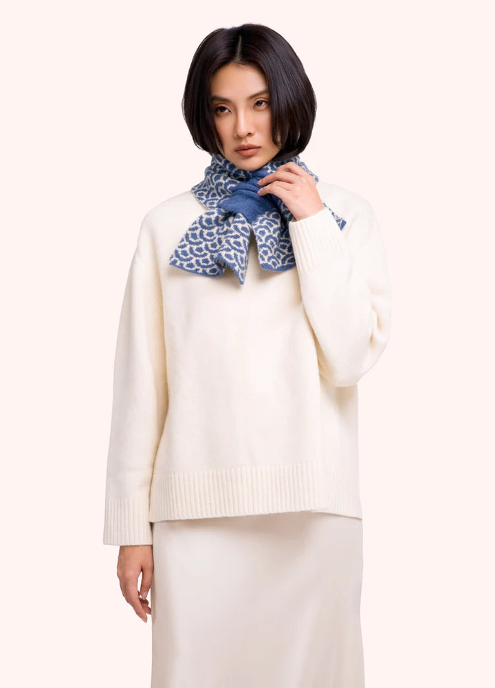 Powder Agatha Scarf | Denim Mix