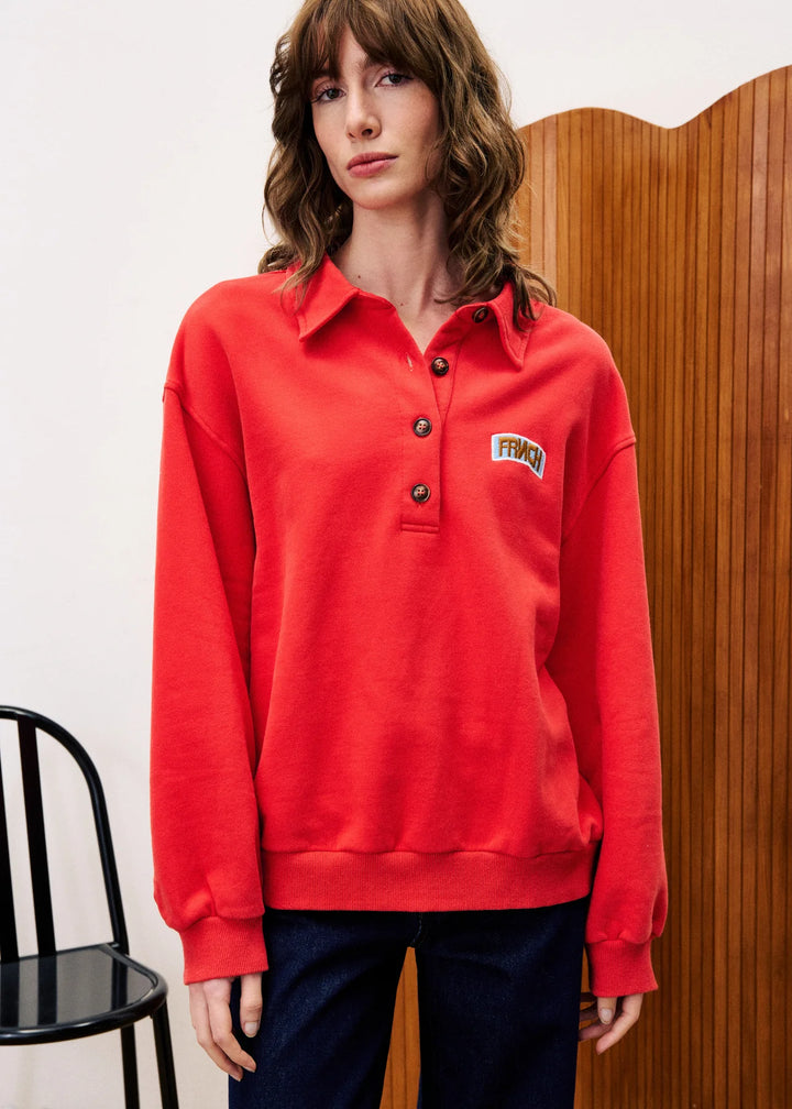 Frnch Paris Sweatshirt Tulipe Rouge