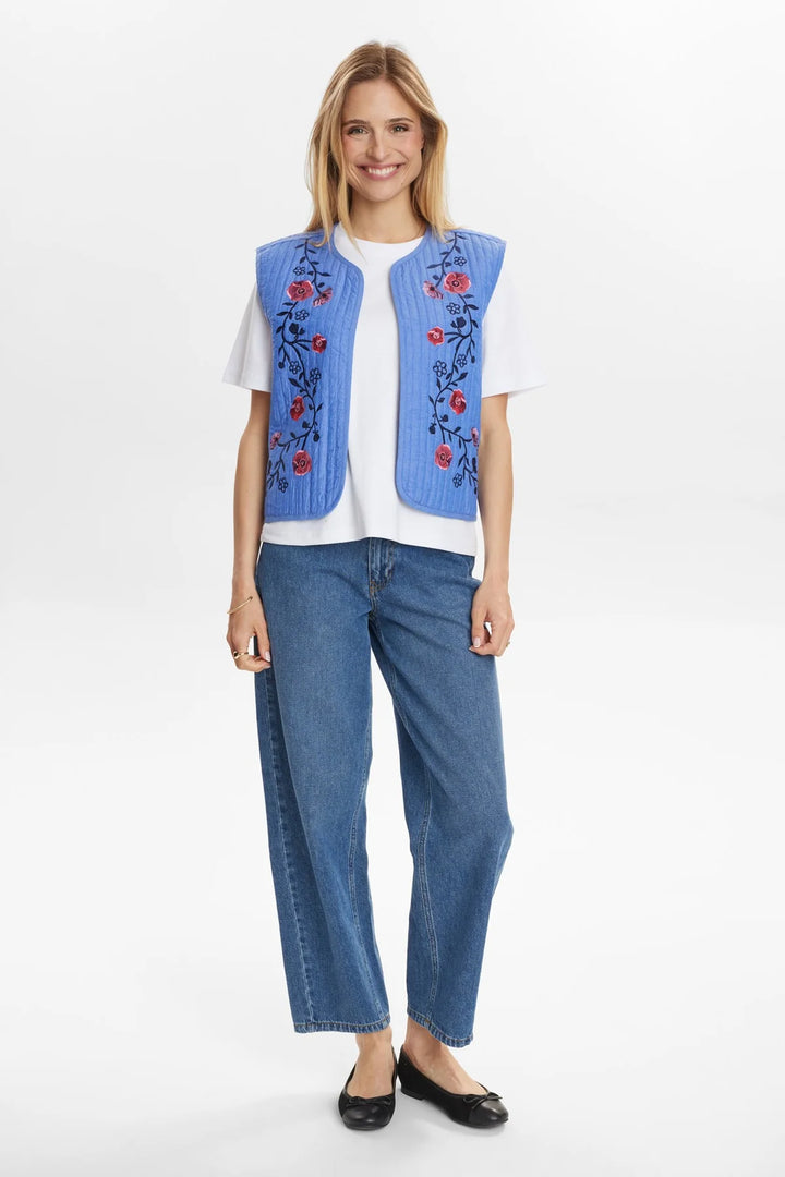 Numph Nujodie Vest Medium Blue Denim