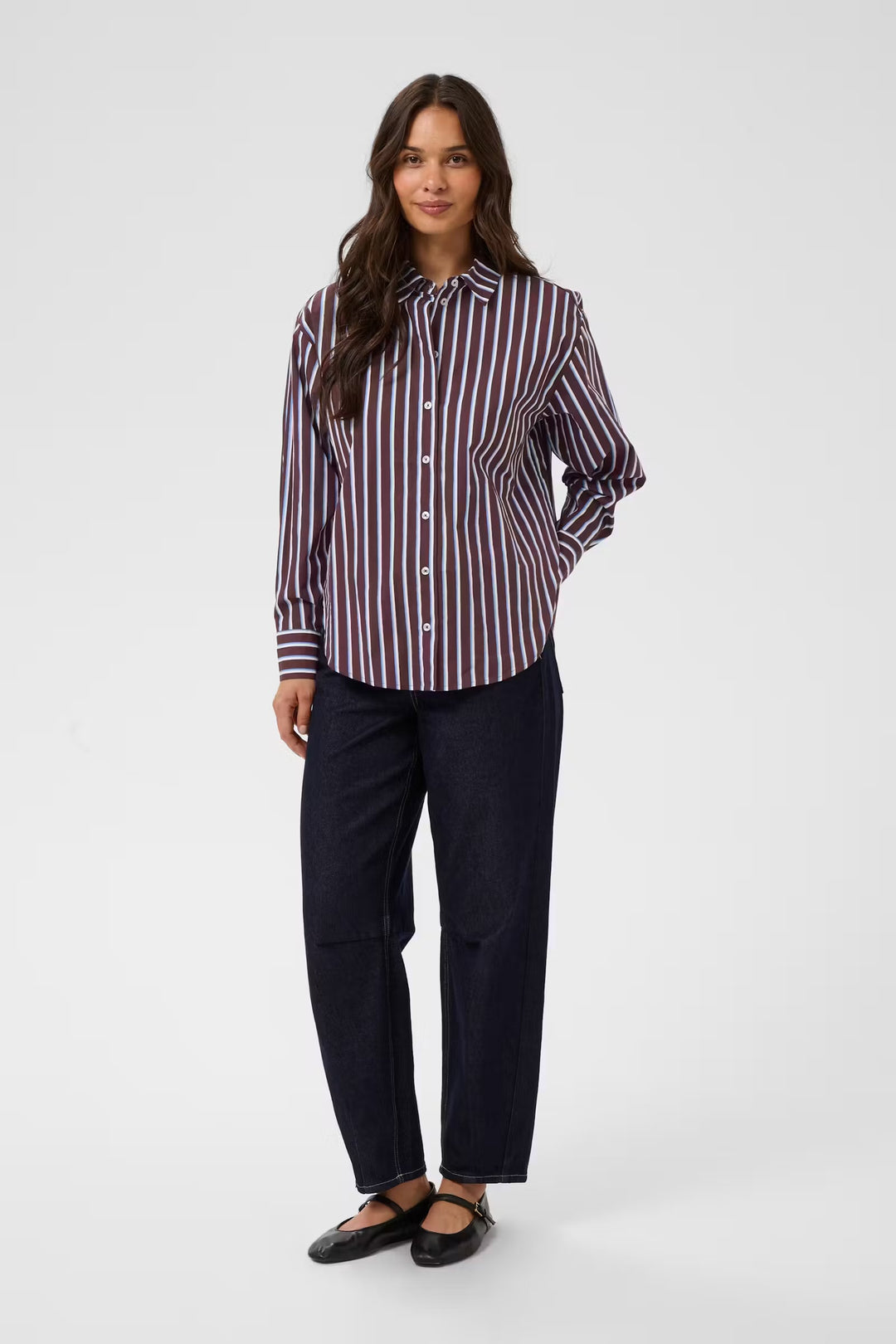 Kaffe Kagavina Shirt | Fudge Chalk Provance