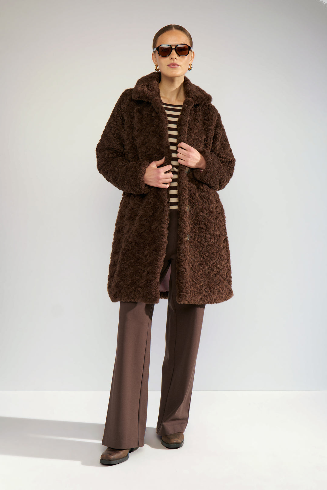 Numph Nufurda Jacket Black Coffee