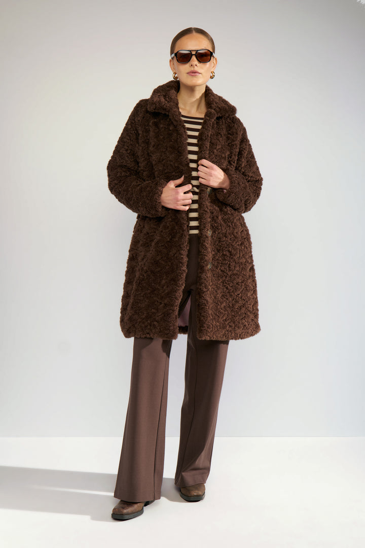 Numph Nufurda Jacket Black Coffee