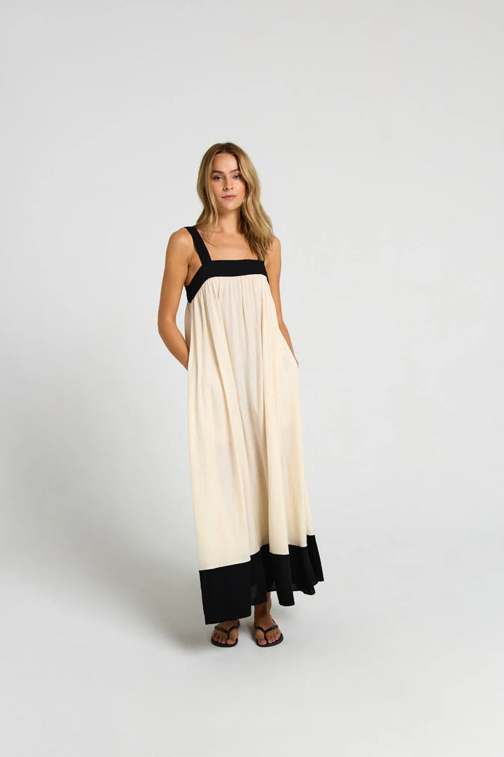 Costa Mani Black/Whisper Prato Dress