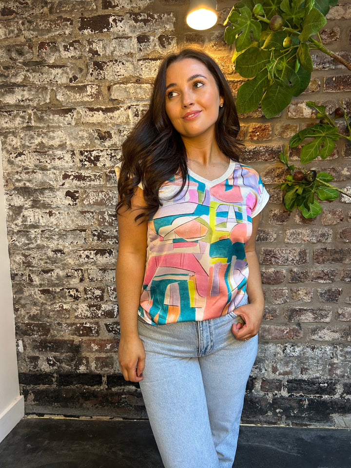 Tinta Roxy Pink & Orange Top