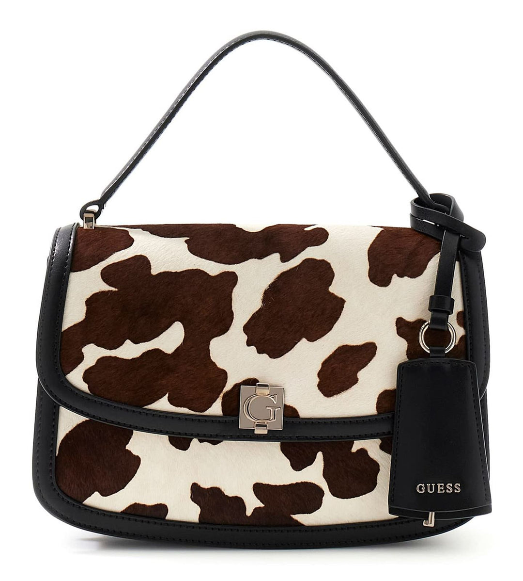 Guess Audrey Cow Convertible Xbody Flap Bag