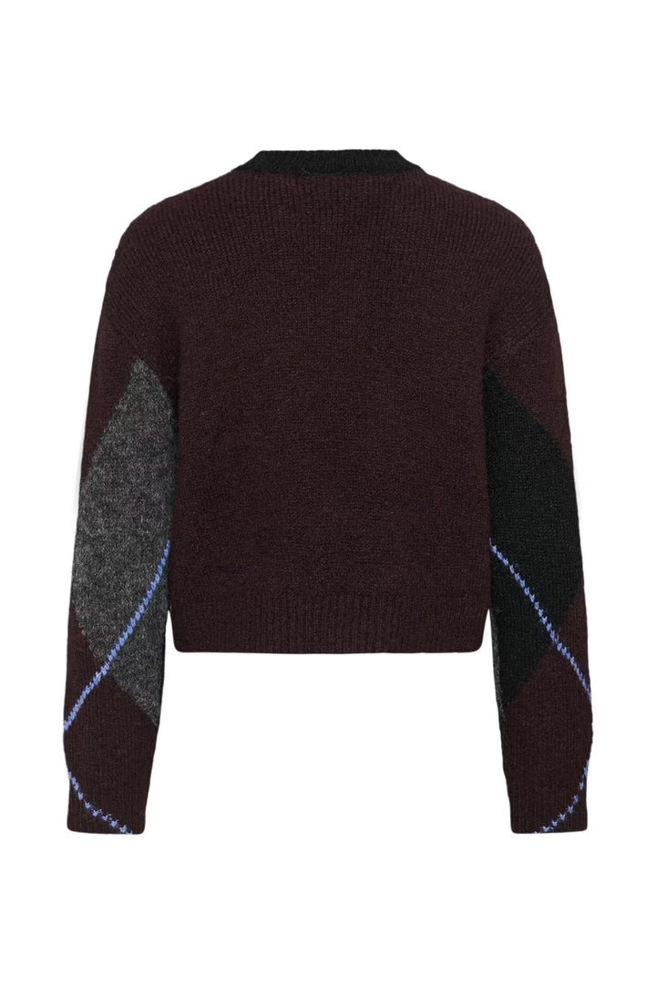 Kaffe KAgrith Knit Pullover Dark Grey Fudge
