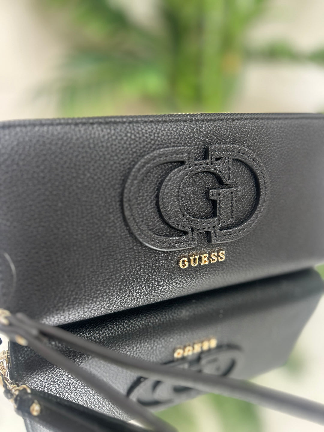 Guess Calebra Zip Around Purse Black
