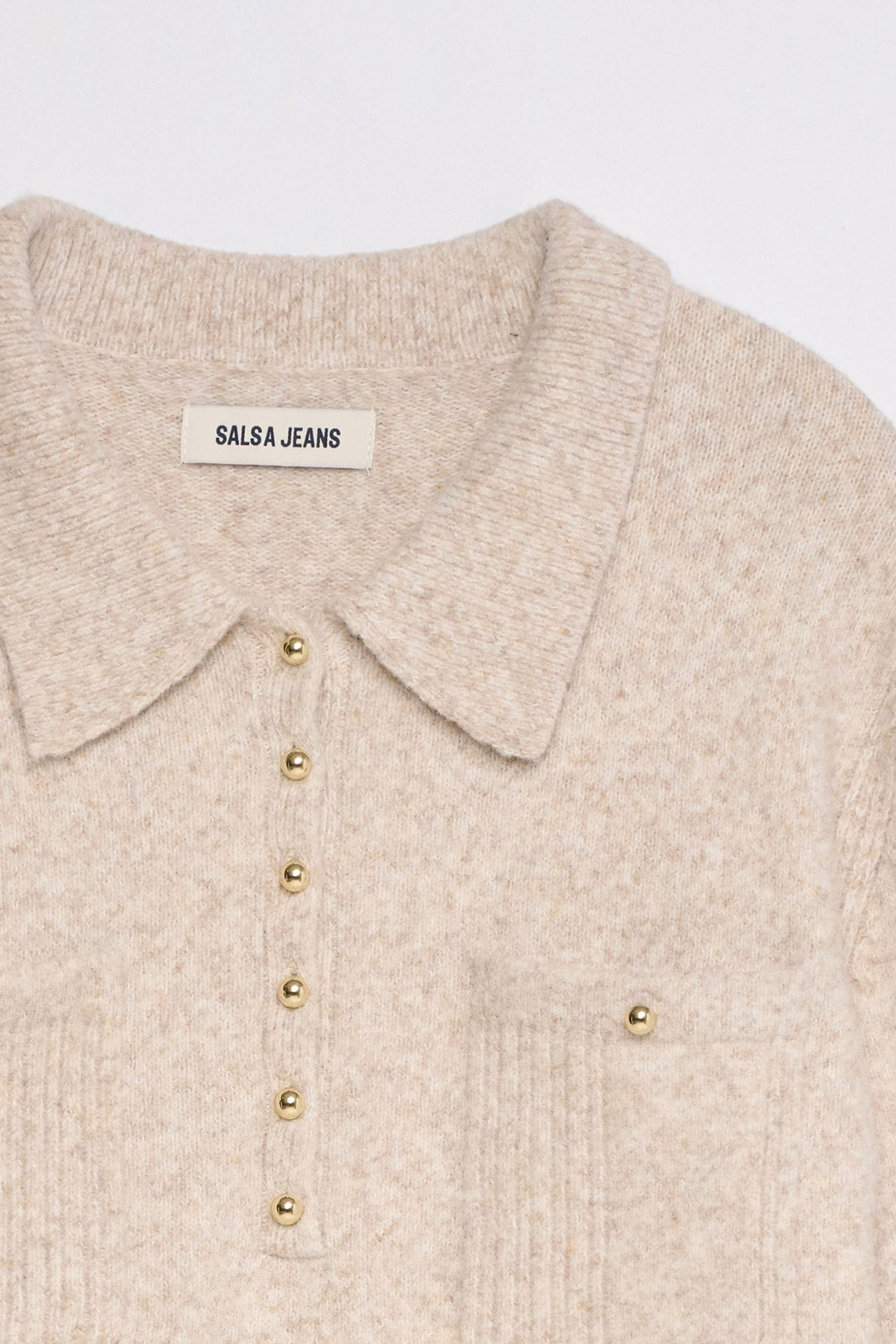 Salsa Wool Blend Knitted Polo