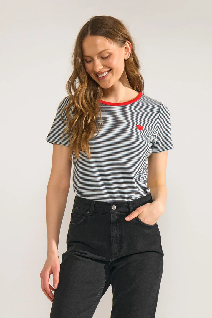 Numph Nualexa T-Shirt | Airy Blue